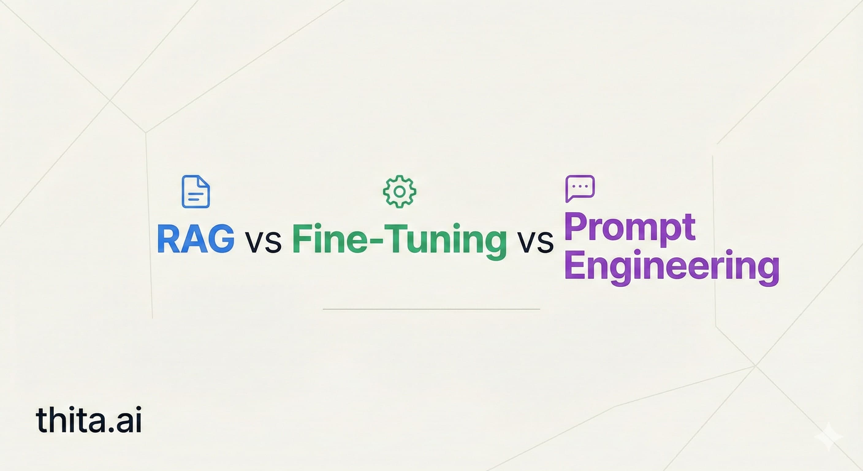 RAG vs Fine-Tuning vs Prompt Engineering: How to Choose the Right One