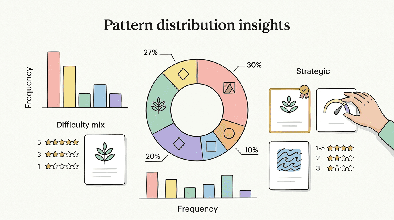 Distribution insights that guide prep feature visual