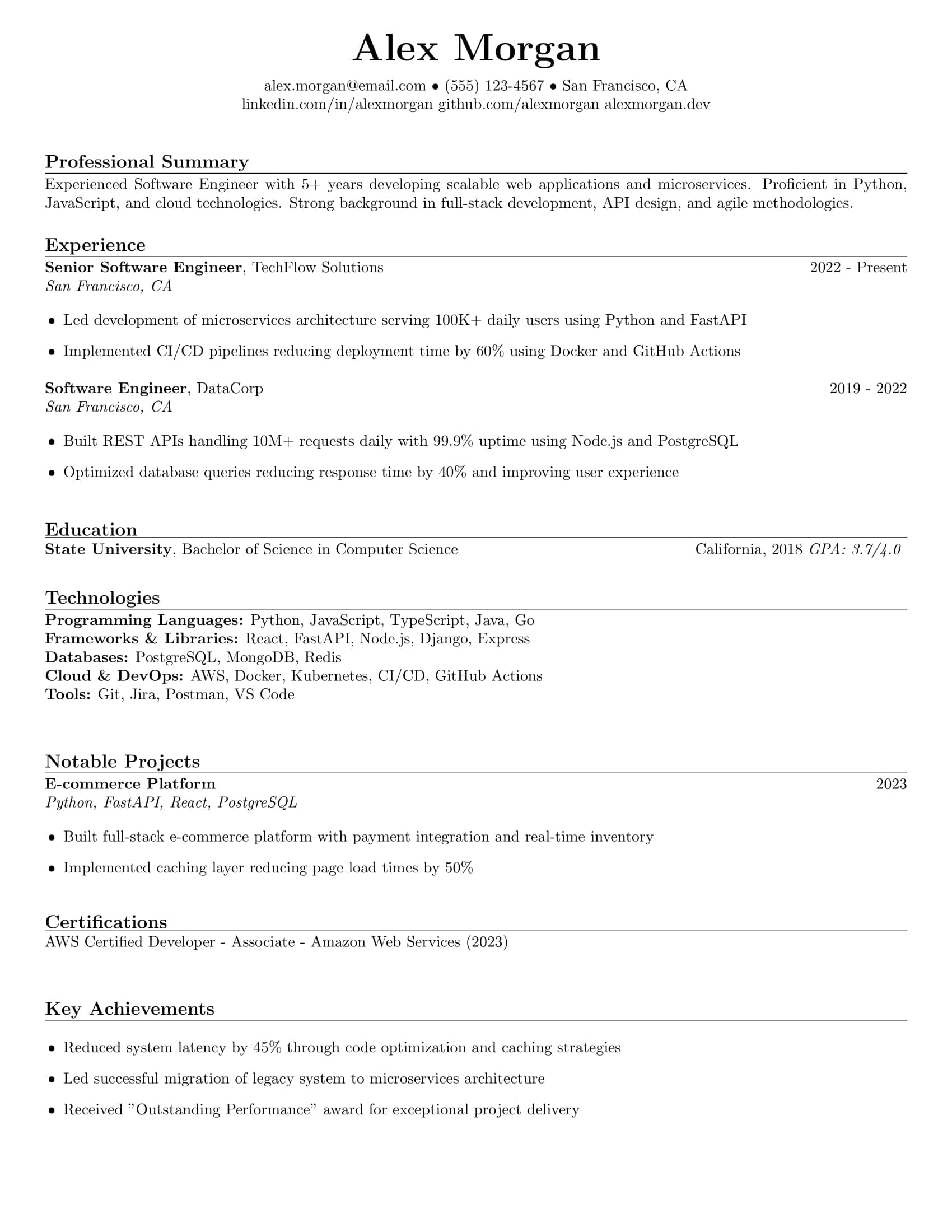 Classic Corporate template preview